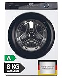 Haier Frontlader Waschmaschine 8kg I I-PRO SERIE 3 HW80-B14939 I Washing Machine mit A-Effizienz, 1.400 U/Min. & leisem Direktantrieb I Inkl. Dampfprogrammen, Mengenautomatik & Refresh-Programm