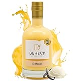 Deheck traditioneller Eierlikör I Vanille & Sahne Note I Eierlikör aus deutscher DLG Bundesehrenpreises-Träger Destillerie (500ml, 20% Vol.)