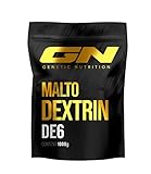 Maltodextrin DE6 – Reines Kohlenhydratpulver – 96% Kohlenhydrate, Geschmacksneutral – 30 g pro Portion – Vielseitig einsetzbar – 1 kg – Made in Germany – GN Laboratories