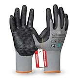 Gebol Multi Flex Touch, 1 Paar Arbeitshandschuhe für Herren mit Touchscreen-Funktion & Nitril-Noppen für Griffsicherheit, Atmungsaktiv & Flexibel für Montage, L (Gr. 9)