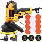 Gziztx 700W Auto Poliermaschinen Set Auto Polierer Puffer Wachsmaschine, 3600RPM Poliermaschine, 6Variable Geschwindigkeit,125mm Polierschwamm 17xZubehörset & für Auto Polieren, Familienreinigung