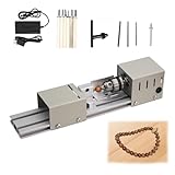 Mini Drehmaschine, 96W Metalldrehmaschine, 4000-9000rpm Präzise Drehbank, 7 Geschwindigkeiten, Klemmbereich von 0.6-6mm, Drehbank Tischdrehbank DIY Holzbearbeitung für Dreh, Einstech