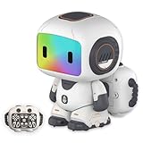 BORSCELLOR Ferngesteuertes Roboter Spielzeug von Programmierung für Kinder, RC Roboter für Jungen und Mädchen ab 3 Jahren mit automatischer Demonstration, Tanz, Musik, LED-Augen und Aufnahmefunkt