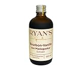 Ryan's Specialties Premium Bourbon Vanilleextrakt aus Madagaskar, hochwertiges Bourbon-Vanille-Extrakt in Bio-Qualität, ohne Alkohol, 100% natürlich, cremig-weicher Vanillegeschmack