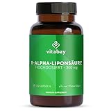 Vitabay R-Alpha Liponsäure 300mg - 120 Kapseln Hochdosiert und Vegan - Alpha Lipoic Acid mit hoher Bioverfügbarkeit, Laborgeprüft & hergestellt aus hochwertigen Rohstoffen
