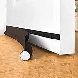 Türdichtung Selbstklebend Zugluftstopper für türen, 94 cm unter Türzugzug-Blocker isolierbar Türkehrer Wetterschutz, schalldicht, Türdichtung unten (Braun)