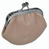 Damenbörse Leder Geldbörse Bügelbörse Kutscherbörse Knipsbörse (Toupe)
