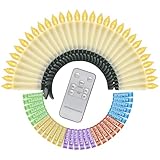 kisidus Weihnachtsbaumkerzen 30 LED Inkl. Batterien Kabellos, LED Weihnachtsbaum Kerzen mit Fernbedienung Timer, Warmweiß