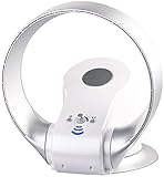 Sichler Haushaltsgeräte Ventilator ohne Rotor: Rotorloser 360°-Wand- und Tisch-Ventilator mit Oszillation, 26 Watt (Wandventilator schwenkbar, ohne Rotorblätter, Turmventilator)