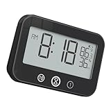 Btgghytr Countdown-Timer, Duschuhr, Badezimmer-Uhren mit Temperaturanzeige und Funktion für Familienduschen