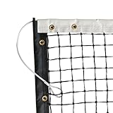 JINLUN Standard-Tennisnetz, robustes Outdoor-Tennisnetz, 12,7 m breit, 1,07 m hoch, HDPE-Netz, Schwarz