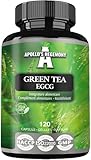 Grüner Tee-Extrakt 500mg, enthält 50% EGCG und 98% Polyphenole, 120 vegane Kapseln, 4 Monate Vorrat, natürlicher Fettverbrenner, antioxidative Unterstützung - von Apollo's Hegemony