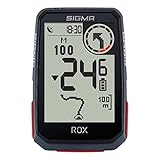Sigma ROX 4.0 Black | Fahrradcomputer kabellos GPS & Navigation inkl. GPS Halterung | Outdoor GPS Navigation mit Höhenmessung