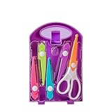 CRGANGZY Bastel-Scheren-Set, Kreatives Kinder DIY-Locher Bastelset, Bastelscheren for Kinder zum Kartenbasteln, DIY-Projekte mit Locher und Handwerksarbeiten