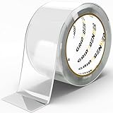 GRIP&BENDER PVC Reparatur-Klebeband (5Meter) Transparent, Wasserdichtes Tape zum Abdichten, Selbstklebendes Flick-Set (55mm x 5m)