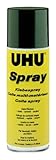 UHU Klebespray, Transparenter und permanenter Kontaktsprühkleber für kleine und große Flächen, 200 ml