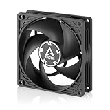 ARCTIC P9 Silent - PC Lüfter 92 mm besonders leiser Gehäuselüfter optimiert für statischen Druck, Quasi lautloser Lüftermotor, 1900 RPM, Case Fan - Schwarz