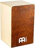Meinl Percussion Snarecraft Cajon Instrument - Große Trommelkiste mit zwei Snare-Teppichen - Schlagfläche Almond Birch (SC100AB)