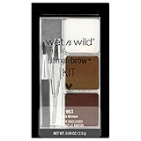 Wet n Wild, Ultimate Brow Kit, Augenbrauen-Set für Form, Definition und Fülle der Augenbrauen, Kit mit 1 Augenbrauen-Wachs, 2 Fixier-Pudern, 1 Pinsel und 1 Pinzette, Veganes Produkt, Aschbraun