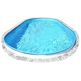 Poolprofi Stahlwandbecken Rhodos oval 3,20m x 6,00m x 1,20m Einzelbecken Folie 0,6mm blau