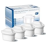 BREOILUTLE Wasserfilter kartuschen Ersatz für Brita® Marella® Kanne Wasserfilter, Filterkartuschen Kompatibel mit Brita® Maxtra+® Plus Maxtra Pro® All-in-1, Reduziert PFAS/PFOA/PFOS (4, 4 PCS)
