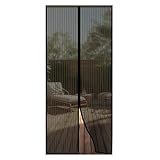 Onpira® Fliegengitter Tür 100x210 cm – Magnetvorhang für Balkontür & Terrassentür – Insektenschutz ohne Bohren – Schwarz, selbstschließend, luftdurchlässig, ideal für Haustiere & Kinder