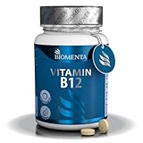 BIOMENTA Vitamin B12 Komplex – 120 vegane hochdosierte Lutschtabletten mit 500 µg B12-Vitamin aus Methylcobalamin + Vit. D + Biotin + Folsäure – Geschmack: Orange - Premiumqualität