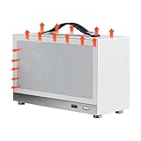 SFF -PC -Hülle - Kompaktes -Chassis, Leichtes Desktop -Gehäuse, stilvolle Aluminiumschale, überlegene Kühllüftung, Komponentengehäuse für professionelle Klassen, schwarzer Silbermini -Turm