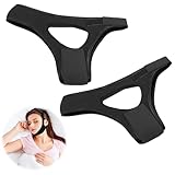 HENGBIRD 2PCS Air Flow Jaw Strap, Veralabs Airflow Jaw Strap, Kinnband Schlafapnoe, Schnarchen Stopper, Chin Strap, Kinnriemen Schnarchen, Anti Snoring, Schnarchstopper, Schnarchfrei Pro