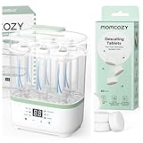 Momcozy Elektrischer Dampfsterilisator für Babyflaschen – 3-in-1 Sterilisiert & Entkalkungstab für Babyproduct wie Milchpumpem, Flaschenwärmer, Bottle washer, Sterilisator für Babyflaschen