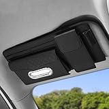 TWQBHSH Auto Sonnenblende Organizer, Kompatibel mit Scion xA xB xD iA iM iQ, Auto Multifunktionale Aufbewahrungstasche für Sonnenbrillen,Black