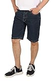 Schuerzenfabrik Kurze Jeans Herren Jeansshorts kurz im 5-Pocket-Design Shorts 100% Baumwolle, Größe: XXL / 38, dunkelblau