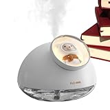 Persönlicher USB-Tisch-Luftbefeuchter, Haustier-Luftbefeuchter,160 ml LED Kaltnebel-Luftbefeuchter | Luftbefeuchter mit buntem Stimmungslicht für Spielzimmer, Arbeitsbereich, c