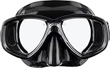 CRESSI Perla Mask Black/Black - Einzelne Maske zum Tauchen und Schnorcheln, Schwarz/Schwarz, Einheitsgröße, Erwachsene