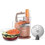 Kenwood MultiPro Go FDP22.​130RD, Küchenmaschine, Hacken, Schneiden, Reiben, Reduzieren in Püree und Kneten, 360° Express Serve, Schüssel 1,3 l, Knetklingen, 4 mm Scheibe, 650 W, Tonrot