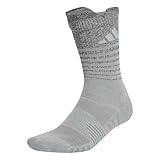 adidas Unisex COLD.RDY XCity Reflective Running Socks, Wonder Silver / Reflective Silver / Wonder Silver, 42-45