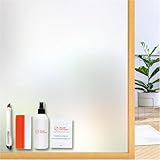 Solar Systems Selbstklebende Fensterfolie Sichtschutzfolie Milchglasfolie - Anti-UV Fensterschutzfolie mit Montagesatz für Büro, Badzimmer - Gewährleistet Diskretion - Weiße Matt (200x15cm)