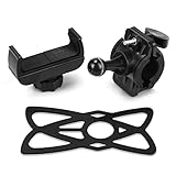 LESLIS Lenkertaschen 360 ° Drehung Motorrad Lenkerhalterung Fahrrad Handyhalterung Fahrrad Handyhalter Motorrad Handyhalter (Color : Black)