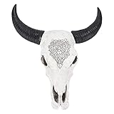 Longhorn Wanddekoration poliert von Hand feste Oberflächenbullenschädelende Dekoration für die Hintergrunddekoration