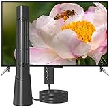DVBT2 Antenne Wavemax Festberg Hitenna TV Antennes, Rewave Antenne 2025,Antenna für den Innenbereich, mit starkem Signal, Smart-TV-Antennen für den Außenbereich 30dBi (HD01-EU1)