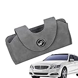 Generisch Auto-Visier-Sonnenbrillen-Etui, Brillen-Clip-Halter für Sonnenblende,Sonnenbrillen-Organizer mit Magnetverschluss - Tragbarer Fahrzeug-Sonnenblenden-Brillenhalter für Autos, SUVs