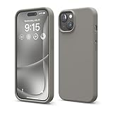 elago Schutzhülle aus Flüssigsilikon, kompatibel mit iPhone 15, hochwertiges Silikon, Rundumschutz, stoßfeste Struktur mit 4 Schichten, weiches Mikrofaserfutter, Kratzfest