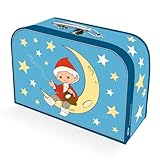 Trötsch Kinderkoffer 'Sandmann' Mond groß, Pappkoffer, Koffer aus Pappe, Geschenk Verpackung, Gutschein Verpackung,Spielkoffer, Metallgriff und ... Kinder: 29 x 20 cm (Unser Sandmännchen)