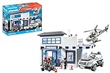 PLAYMOBIL Action Heroes 71602 Polizeistation, große Kommandostation mit Polizei-Helikopter und vielen spannenden Details, actionreiches Spielzeug für Kinder ab 4 Jahren