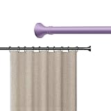 Gardinenstange Ohne Bohren 40-500cm Teleskopstange Zum Klemmen Für Gartenpavillon, Spannstange Zum Klemmen, Ø33mm Duschvorhangstange Klemmstange Türrahmen Für Wohnzimmer(Lila,260-350cm)