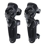 Scoyco 1 Paar Motorrad Knieschienbeinschützer Pads Schwarz Einstellbare Knieschoner Pads Protector für Motocross