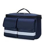 Erste-Hilfe-Kasten Hausapotheke Wasserdichtes Familienmedizin-Kit Tragbares Erste-Hilfe-Kit Notfall-Kit Besuchskit mit großer Kapazität Tragbare Erste-Hilfe-Kits (Color : Dark Blue) (Dunkelblau)