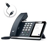 Yealink MP45 USB Teams-Telefon, schnurgebundenes Tischtelefon für die Arbeit, Zertifiziert durch Microsoft Teams Skype for Business System, Stromversorgung durch Computer über USB-A/C