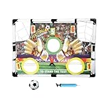 Kinder Fußballtore,3-Fach Höhenverstellbares Fußball Sport Set | Verstellbares Fußballtor Für Kinder,Für Training Übung Outdoor Garten Indoor Wohnzimmer