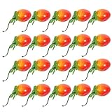 Amosfun 20St Simulierter Kleiner Fruchtmodellsatz lebensechte gefälschte Kirschtomaten Schwingbehälter Müll genschenkideen tischdeko esstisch Obst-Requisite dekorative Kirschtomaten Schaum